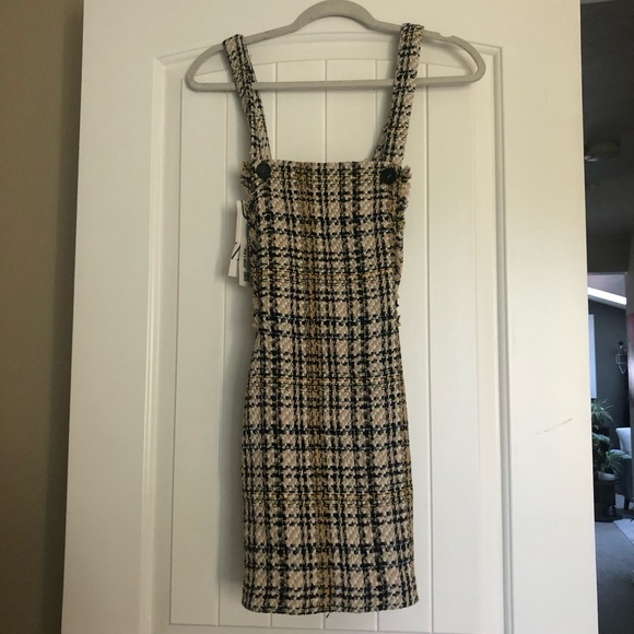 NWT ZARA PLAID MINI DRESS - Picture 2 of 7